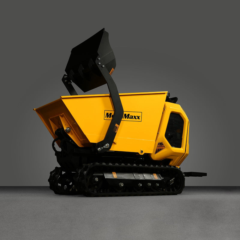 1800lb 420cc  E-start Gas Engine Stand-ON Hydraulic Track Dumper with Self-Loading; Model T80