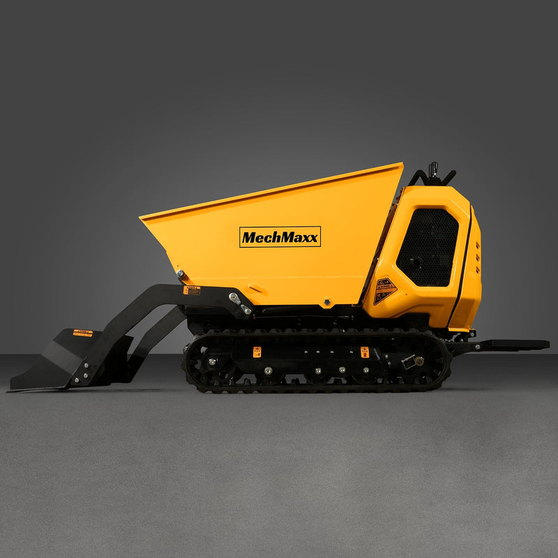 1800lb 420cc  E-start Gas Engine Stand-ON Hydraulic Track Dumper with Self-Loading; Model T80