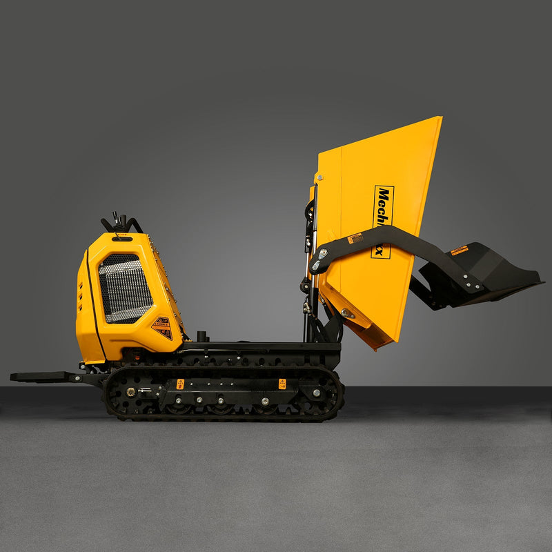 1800lb 420cc  E-start Gas Engine Stand-ON Hydraulic Track Dumper with Self-Loading; Model T80